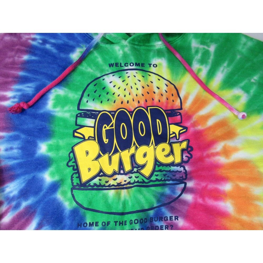 Nickelodeon Welcome To Good Burger‎ Can I Take Your Order Tie Dye Hoodie Medium